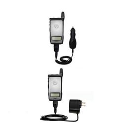 Gomadic Essential Kit for the Motorola i830 - includes Car and Wall Charger with Rapid Charge Technology -