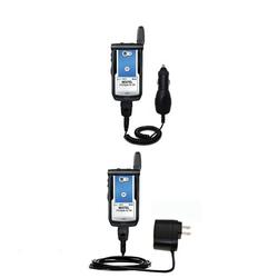 Gomadic Essential Kit for the Motorola i860 - includes Car and Wall Charger with Rapid Charge Technology -