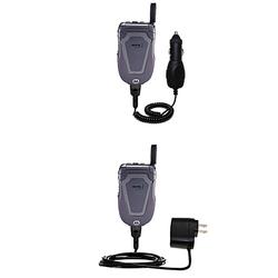 Gomadic Essential Kit for the Motorola ic402 Blend - includes Car and Wall Charger with Rapid Charge Technol