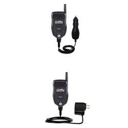 Gomadic Essential Kit for the Motorola ic502 - includes Car and Wall Charger with Rapid Charge Technology -