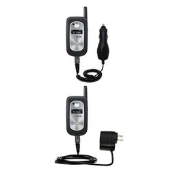 Gomadic Essential Kit for the Motorola v325i - includes Car and Wall Charger with Rapid Charge Technology -