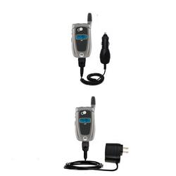 Gomadic Essential Kit for the Nextel i850 / i855 - includes Car and Wall Charger with Rapid Charge Technolog