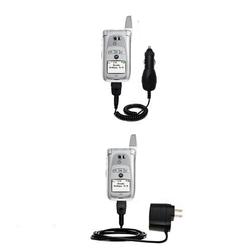Gomadic Essential Kit for the Nextel i870 / i875 - includes Car and Wall Charger with Rapid Charge Technolog