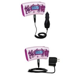 Gomadic Essential Kit for the Nickelodean Spongebob Squarepants MP3 Player - includes Car and Wall Charger w