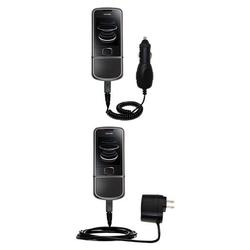 Gomadic Essential Kit for the Nokia 8800 Arte - includes Car and Wall Charger with Rapid Charge Technology