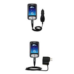 Gomadic Essential Kit for the O2 XDA Atom - includes Car and Wall Charger with Rapid Charge Technology - Go