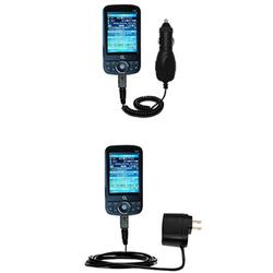 Gomadic Essential Kit for the O2 XDA Life - includes Car and Wall Charger with Rapid Charge Technology - Go