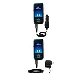 Gomadic Essential Kit for the O2 XDA Stealth - includes Car and Wall Charger with Rapid Charge Technology -