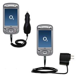 Gomadic Essential Kit for the O2 XDA Trion - includes Car and Wall Charger with Rapid Charge Technology - G
