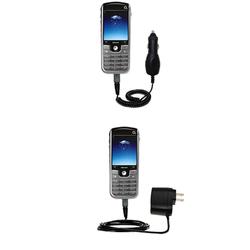 Gomadic Essential Kit for the O2 XPhone II - includes Car and Wall Charger with Rapid Charge Technology - G