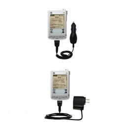 Gomadic Essential Kit for the PalmOne palm i705 - includes Car and Wall Charger with Rapid Charge Technology