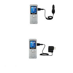 Gomadic Essential Kit for the Samsung SGH-T509 - includes Car and Wall Charger with Rapid Charge Technology