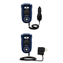 Gomadic Essential Kit for the Samsung SPH-A920 - includes Car and Wall Charger with Rapid Charge Technology