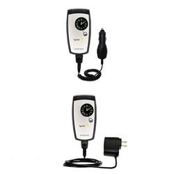 Gomadic Essential Kit for the Samsung SPH-A960 - includes Car and Wall Charger with Rapid Charge Technology