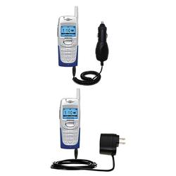Gomadic Essential Kit for the Samsung SPH-N240 - includes Car and Wall Charger with Rapid Charge Technology