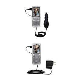 Gomadic Essential Kit for the Samsung T629 - includes Car and Wall Charger with Rapid Charge Technology - G