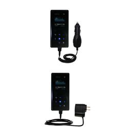 Gomadic Essential Kit for the Samsung YP-K5 2GB - includes Car and Wall Charger with Rapid Charge Technology