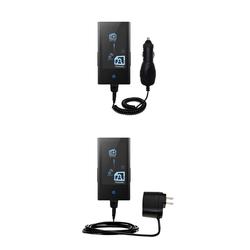 Gomadic Essential Kit for the Samsung YP-P2JABY - includes Car and Wall Charger with Rapid Charge Technology