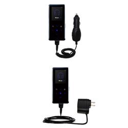 Gomadic Essential Kit for the Samsung Yepp K3 - includes Car and Wall Charger with Rapid Charge Technology