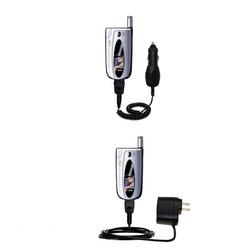 Gomadic Essential Kit for the Sanyo MM-5600 - includes Car and Wall Charger with Rapid Charge Technology -