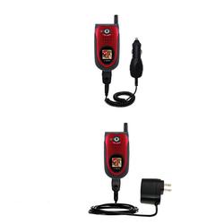 Gomadic Essential Kit for the Sanyo MM-7400 / MM 7400 - includes Car and Wall Charger with Rapid Charge Tech