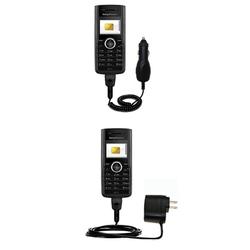 Gomadic Essential Kit for the Sony Ericsson J110a - includes Car and Wall Charger with Rapid Charge Technolo