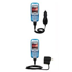 Gomadic Essential Kit for the Sony Ericsson K5008c - includes Car and Wall Charger with Rapid Charge Technol