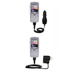 Gomadic Essential Kit for the Sony Ericsson K508i - includes Car and Wall Charger with Rapid Charge Technolo