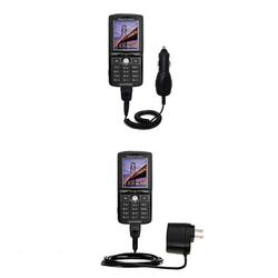 Gomadic Essential Kit for the Sony Ericsson K750 / K750i - includes Car and Wall Charger with Rapid Charge T