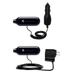 Gomadic Essential Kit for the Sony Ericsson MBR-100 Music Receiver - includes Car and Wall Charger with Rapi