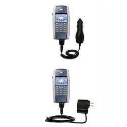Gomadic Essential Kit for the Sony Ericsson P800 - includes Car and Wall Charger with Rapid Charge Technolog