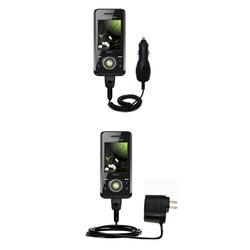 Gomadic Essential Kit for the Sony Ericsson S500c - includes Car and Wall Charger with Rapid Charge Technolo