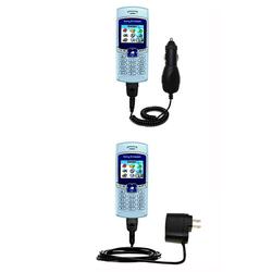Gomadic Essential Kit for the Sony Ericsson T226 - includes Car and Wall Charger with Rapid Charge Technolog