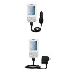 Gomadic Essential Kit for the Sony Ericsson m608c - includes Car and Wall Charger with Rapid Charge Technolo