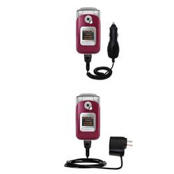 Gomadic Essential Kit for the Sony Ericsson z530c - includes Car and Wall Charger with Rapid Charge Technolo