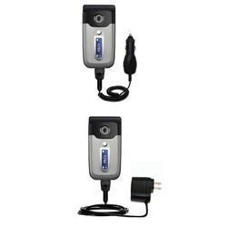 Gomadic Essential Kit for the Sony Ericsson z550a - includes Car and Wall Charger with Rapid Charge Technolo