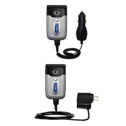 Gomadic Essential Kit for the Sony Ericsson z550c - includes Car and Wall Charger with Rapid Charge Technolo