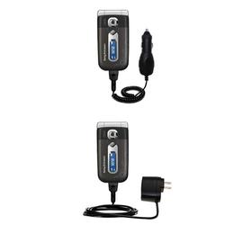 Gomadic Essential Kit for the Sony Ericsson z558c - includes Car and Wall Charger with Rapid Charge Technolo