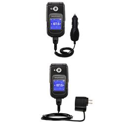 Gomadic Essential Kit for the Sony Ericsson z710c - includes Car and Wall Charger with Rapid Charge Technolo