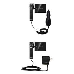Gomadic Essential Kit for the Sony NSC-GC1 - includes Car and Wall Charger with Rapid Charge Technology - G