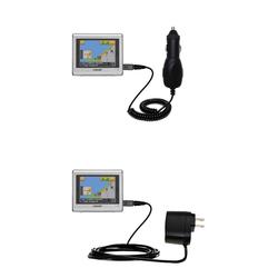 Gomadic Essential Kit for the Sony Nav-U NV-U70 - includes Car and Wall Charger with Rapid Charge Technology