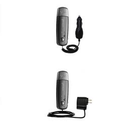 Gomadic Essential Kit for the Sony Walkman NW-E002 - includes Car and Wall Charger with Rapid Charge Technol