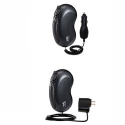 Gomadic Essential Kit for the Sony Walkman NW-E305 - includes Car and Wall Charger with Rapid Charge Technol