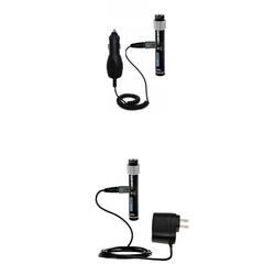 Gomadic Essential Kit for the Sony Walkman NW-S205F - includes Car and Wall Charger with Rapid Charge Techno