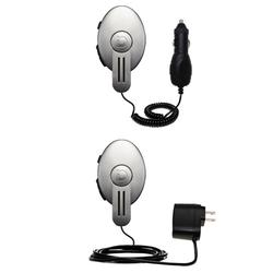 Gomadic Essential Kit for the Sound IM SM-100 EarModule - includes Car and Wall Charger with Rapid Charge Te