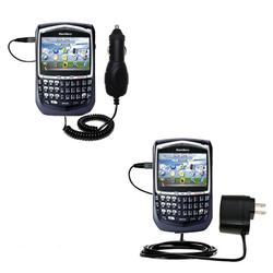 Gomadic Essential Kit for the Sprint Blackberry 8703e - includes Car and Wall Charger with Rapid Charge Tech