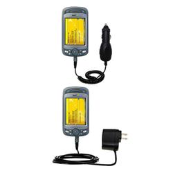 Gomadic Essential Kit for the Sprint PPC-6800 - includes Car and Wall Charger with Rapid Charge Technology