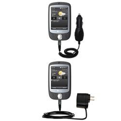 Gomadic Essential Kit for the Sprint Touch - includes Car and Wall Charger with Rapid Charge Technology - G