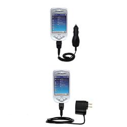 Gomadic Essential Kit for the T-Mobile MDA II - includes Car and Wall Charger with Rapid Charge Technology