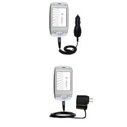 Gomadic Essential Kit for the T-Mobile MDA IV - includes Car and Wall Charger with Rapid Charge Technology